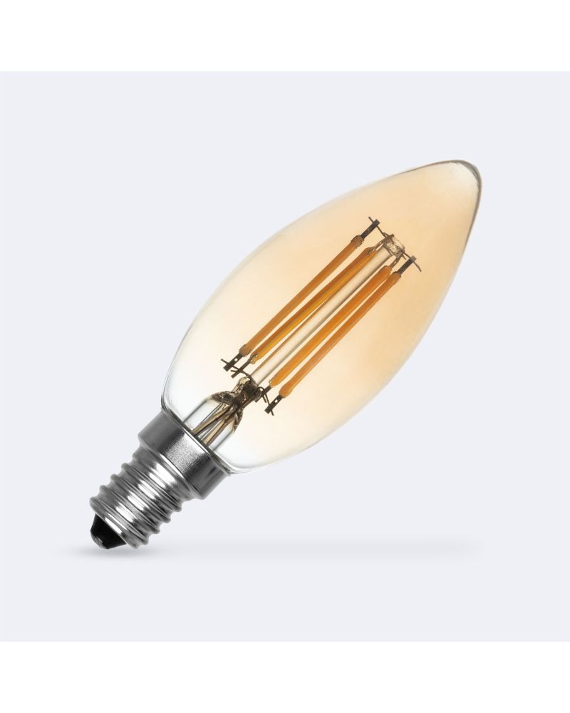 Ampoule LED Filament E14 6W 720 lm Dimmable C35 Bougie Gold