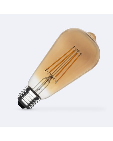 Ampoule LED Filament E27 6W 720 lm ST64 Gold
