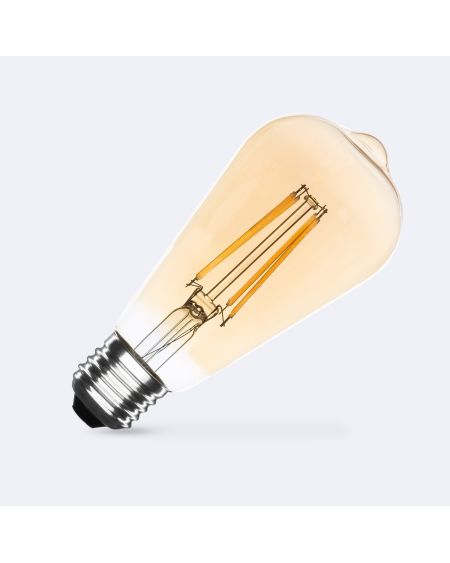 Ampoule LED Filament E27 8W 1055lm Dimmable ST64 Gold