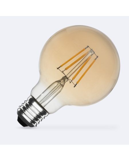 Ampoule LED Filament E27 6W 720 lm G80 Gold