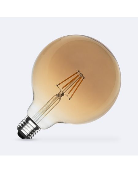 Ampoule LED Filament E27 6W 720 lm G125 Gold