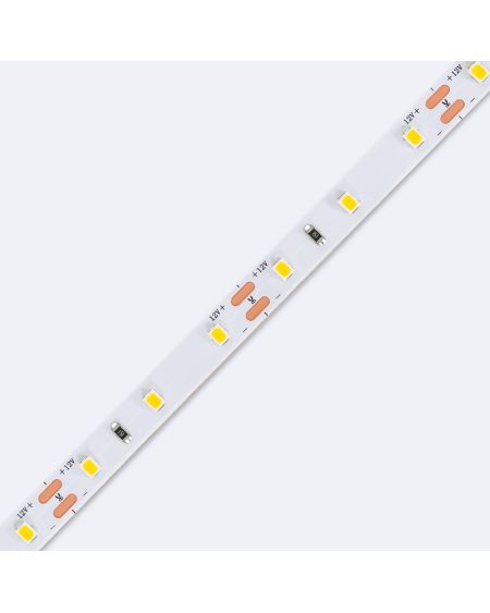 Ruban LED 12V DC SMD2835 60LED/m 5m IP20 Largeur 10mm Coupe 5cm