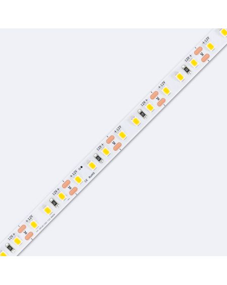 Ruban LED 12V DC SMD2835 120LED/m 5m IP20 Largeur 8mm Coupe 5cm