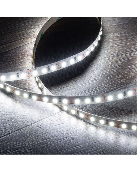 Ruban LED 12V DC SMD2835 120LED/m 5m IP20 Largeur 8mm Coupe 5cm