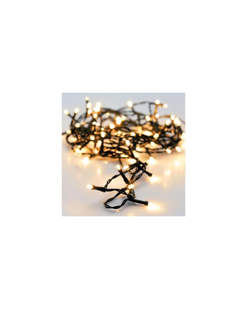 Guirlande LED Extérieure Câble Noir à Piles 7.5m