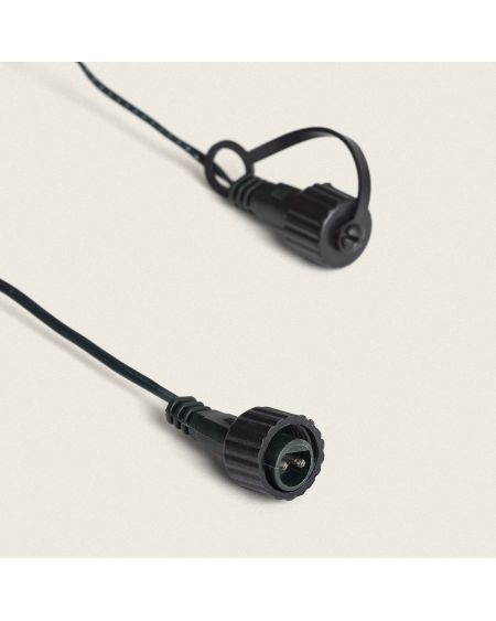 Extension 5.5 m pour Rideaux Guirlande LED Extérieurs Câble Noir Racimo