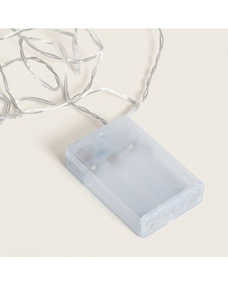 Guirlande Câble LED à Piles Blanc Froid 5m