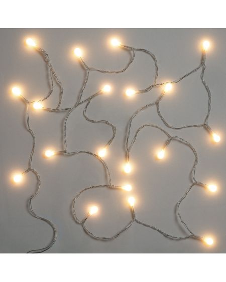Guirlande Câble LED 20 Mini Boules à Piles 1m