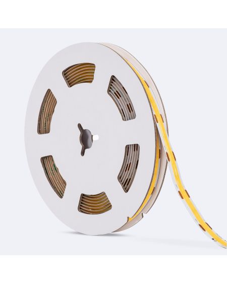 Ruban LED 12V DC COB 320 LED/m 5m IP20 CRI90 Largeur 8mm Coupe tous les 2,5cm