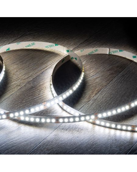Ruban LED 48V DC SMD2835 140LED/m IP20 30m Ancho 10mm Coupe tous les 5cm Longue distance
