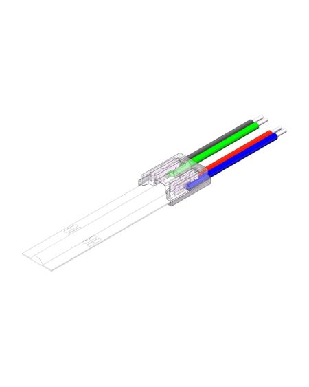 Connecteur HIPPO avec Câble pour Ruban LED RGBIC COB 24V DC IP20 Largeur 10mm