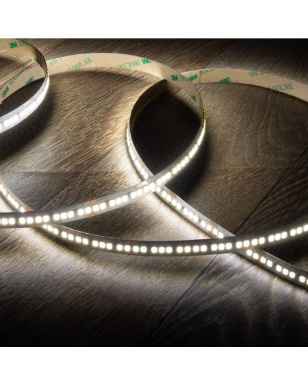 Ruban LED 24V DC SMD2835 238LED/m 5m IP20 High Lumen 4000 lm/m Largeur 10mm Coupe 3cm