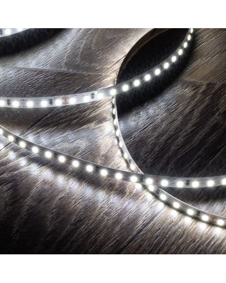 Ruban LED 24V DC SMD2835 120LED/m 5m IP20 Largeur 8mm Coupe 5cm
