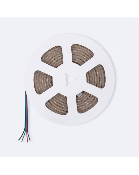 Ruban LED RGB 24V DC SMD Silicone FLEX 60LED/m 5m IP68 Largeur 10mm Coupe tous les 10cm