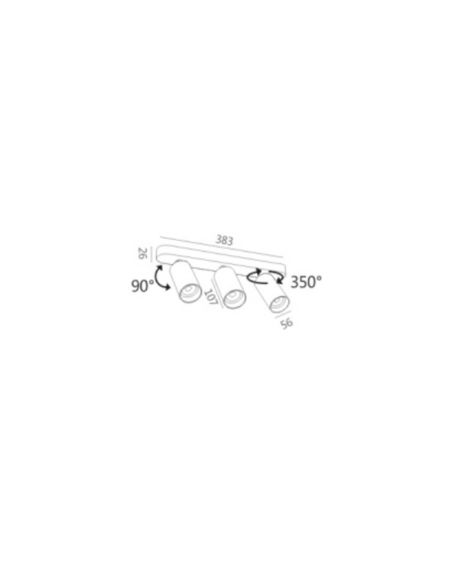 Plafonnier Orientable Emir 3 Spots