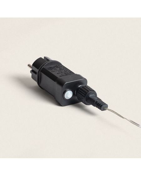 Guirlande LED Extérieur Câble Noir Blanc Chaud/Blanc Froid 30m Racimo
