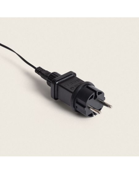 Guirlande LED Extérieur Câble Noir Blanc Chaud/Blanc Froid 30m Racimo