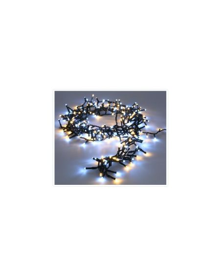 Guirlande LED Extérieure Câble Noir Blanc Chaud/Froid Racimo 36m