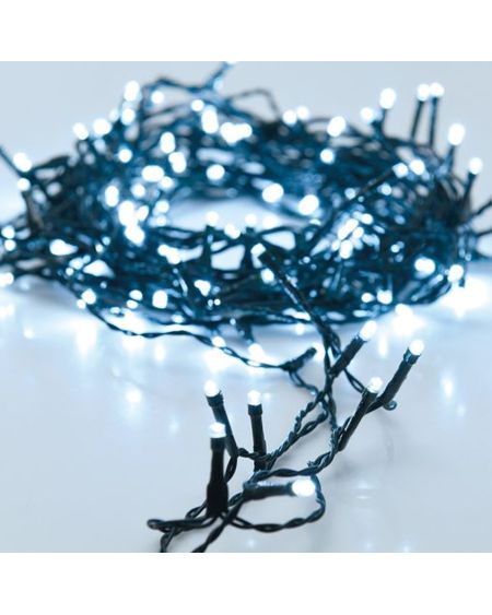 Guirlande LED Extérieure Câble Noir Blanc Froid Racimo 11m