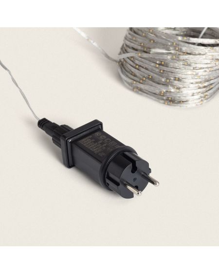 Guirlande LED Extérieure Transparente Blanc Super Chaud 24m