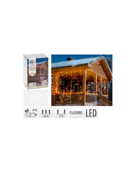 Rideau Guirlande LED Extérieur 3m Flash