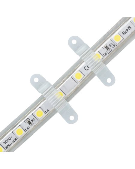 Clip de fixation pour Ruban LED 220V AC SMD2835 & COB Largeur 12 mm