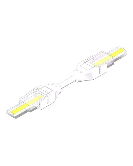 Connecteur HIPPO Double avec Câble pour Ruban LED Auto-Redressement 220V AC COB Silicone Flex Largeur 10mm