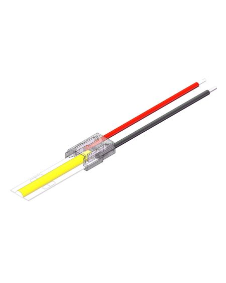 Connecteur avec Câble pour Ruban LED 12/24V DC SMD&COB IP20 Largeur 8mm