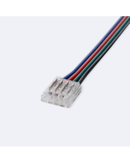 Connecteur HIPPO Double avec câble pour Ruban LED RGB 12/24V DC SMD IP20 Largeur 10mm
