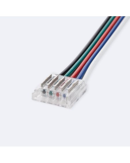 Connecteur HIPPO Double avec Câble pour Ruban LED RGBW 12/24V DC SMD IP20 Largeur 12mm