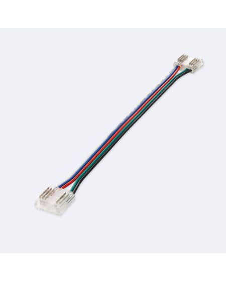 Connecteur Hippo double avec câble pour Ruban LED RGBW 24V DC COB IP20 Largeur 12mm