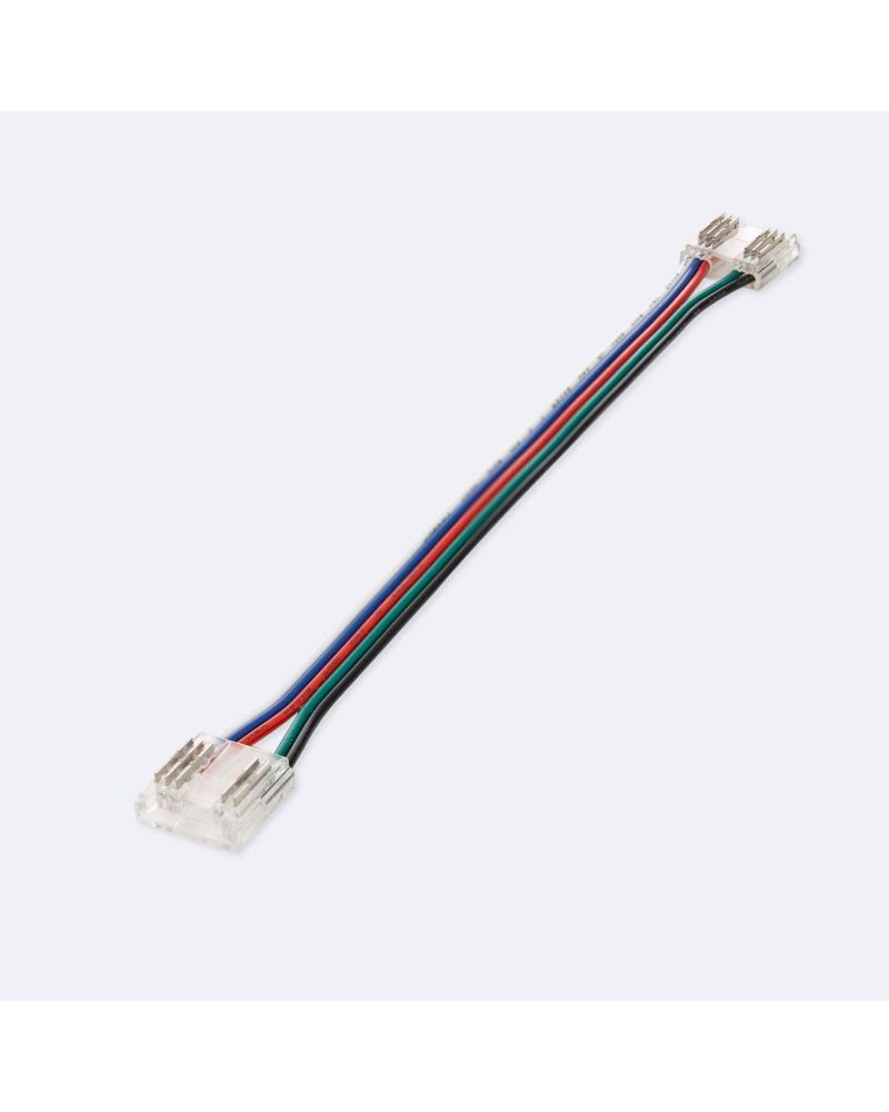 Connecteur Hippo double avec câble pour Ruban LED RGBW 24V DC COB IP20 Largeur 12mm Connecteur Hippo double avec câble pour Ruban LED RGBW 24V DC COB IP20 Largeur 12mm