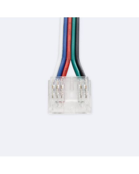 Connecteur Hippo double avec câble pour Ruban LED RGBW 24V DC COB IP20 Largeur 12mm