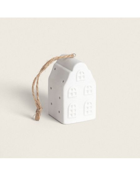 Maisonnette de Noël LED Céramique à Piles Zedna