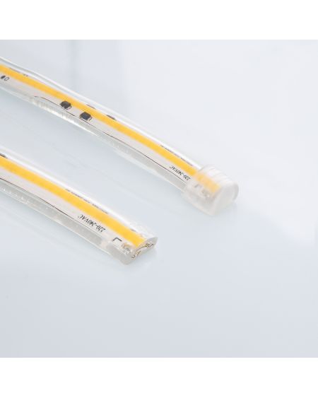 Ruban LED Dimmable 220V COB Auto-redressement 320 LED/m 720 lm/m Largeur 12 mm IP65 coupe 50 cm sur mesure