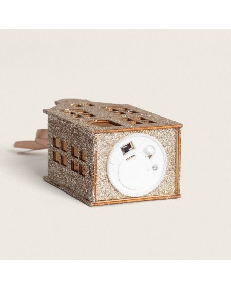 Maisonnette de Noël LED Bois Tymbon