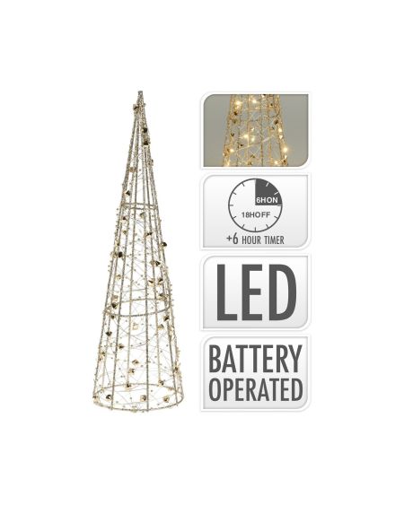 Sapin de Noël LED à Piles 60 cm Gylden