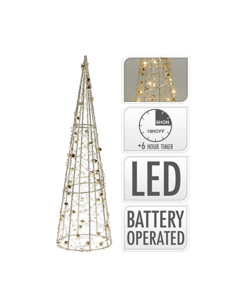 Sapin de Noël LED à Piles 60 cm Gylden Sapin de Noël LED à Piles 60 cm Gylden