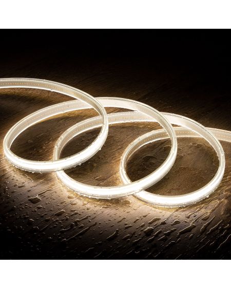 Ruban LED 220V COB 320 LED/m Blanc Neutre IP65 CRI90 Largeur 12mm Coupe tous les 50cm