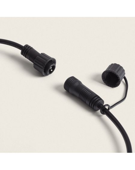 Guirlande LED Extérieure avec 5 Douilles B22 5m Noir IP44