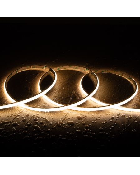 Ruban LED 24V DC WCOB Silicone FLEX 252 LED/m 5m IP65 CRI90 Largeur 10mm FreeCut
