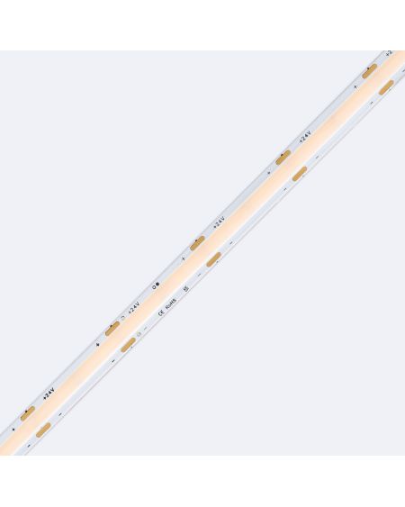 Ruban LED 24V DC WCOB 256 LED/m 5m IP20 CRI90 Largeur 8mm coupe tous les 3,2 cm