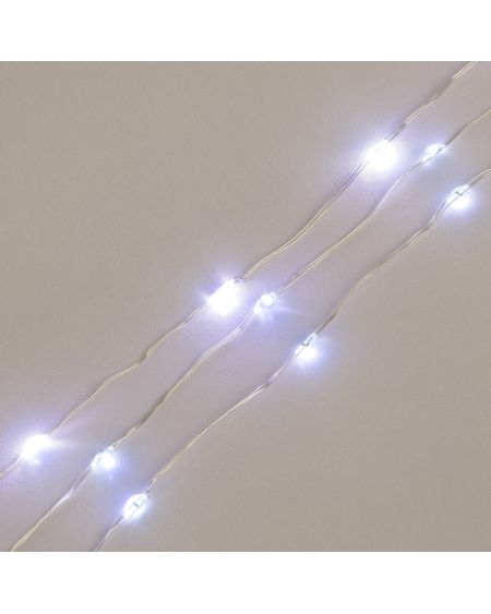 Guirlande LED Extérieure Transparente Blanc Froid 12m