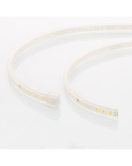Ruban LED 220V SMD2835 120LED/m Blanc Chaud IP65 Largeur 12mm Coupe tous les 100cm