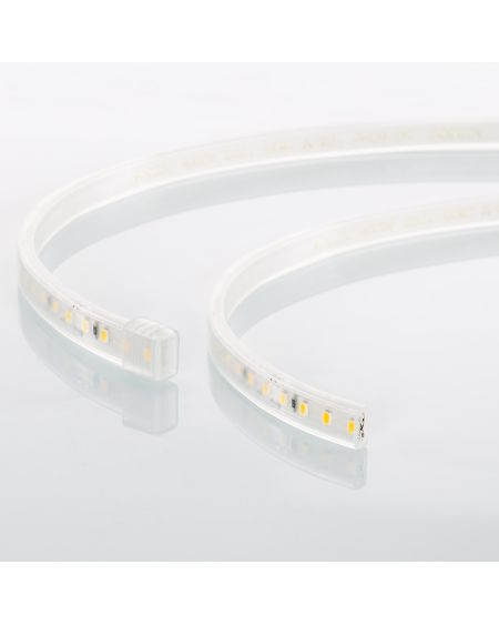 Ruban LED 220V SMD2835 60LED/m Blanc Froid IP65 Largeur 12mm Coupe 100cm