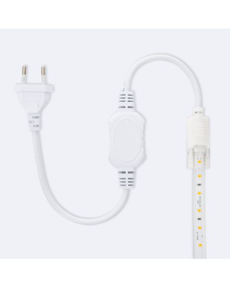 Ruban LED 220V SMD2835 60LED/m Orange IP65 Largeur 12mm Coupe tous les 100cm