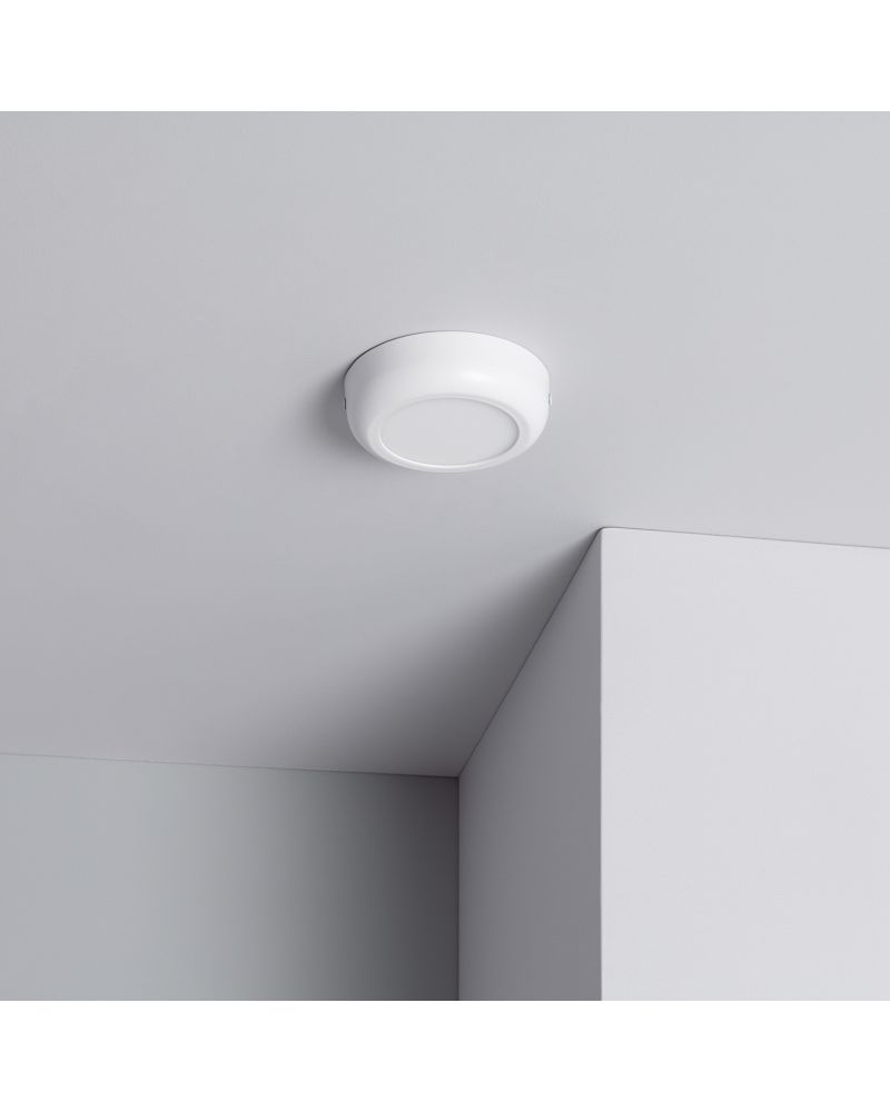 Plafonnier LED Rond Métal Design White 6W Ø125 mm Plafonnier LED Rond Métal Design White 6W Ø125 mm
