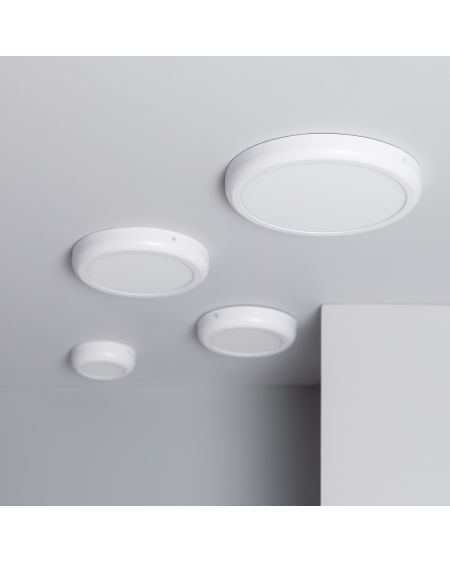 Plafonnier LED Rond Métal Design White 6W Ø125 mm