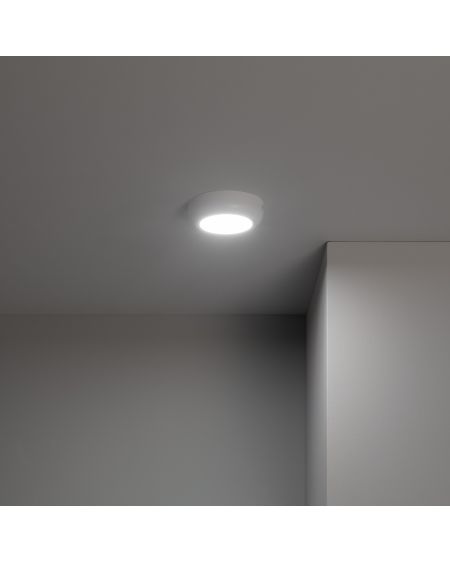 Plafonnier LED Rond Métal Design White 6W Ø125 mm