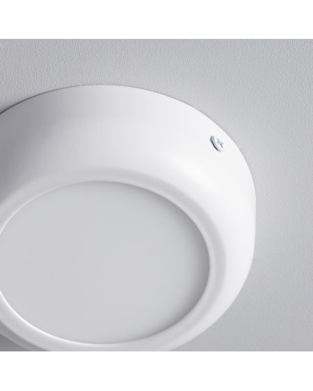 Plafonnier LED Rond Métal Design White 6W Ø125 mm